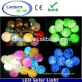 2015 new product hanging outdoor decorative 400colors solar powered cotton ball light string and decorative light